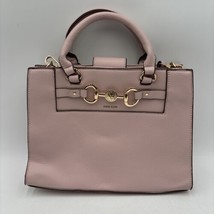 NWD Anne Klein Pink PVC Horse Bit Satchel Bag - £26.20 GBP