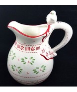 Temptations by Tara Angel Christmas Pitcher 2 Quart Ceramic Holly Berries - $24.69