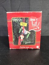 Carlton Heirloom 10th Anniversary Opus n&#39; Bill Fool for Love Christmas Ornament - £22.29 GBP