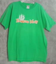 Flogging Molly Mens Large Tshirt Fruit Of The Loom Rock Concert Band Ship Green - £10.50 GBP