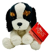 Russ Berrie Luv Pets Bernese Mountain Dog Sparks Bean Bag Plush 5” Home Buddies - £26.58 GBP