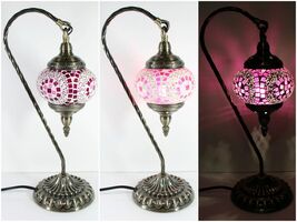 Antique-Inspired Hanging Swan Mosaic Table Lamp - ASL3 - €46,26 EUR