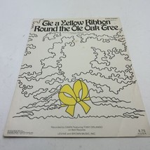 Tie a Yellow Ribbon Round the Ole Oak Tree, Easy Piano, Sheet Music 1973 - $12.49 CAD