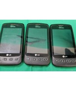 LG Optimus VM670 Black Virgin Mobile Android Smartphone Lot 3 Untested P... - £24.30 GBP
