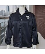 Mens US Olympic Committee Track Jacket Black Sz XL Full Zip Made In USA ... - €15,64 EUR