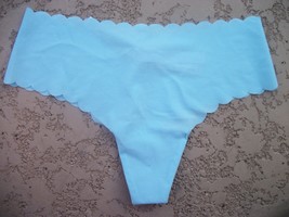 womens thong/cheeky panty light blue size smal nwt - £7.84 GBP