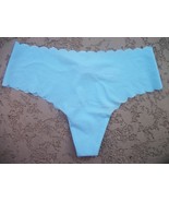 womens thong/cheeky panty light blue size smal nwt - $185.61 MXN