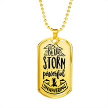 Powerful And Unwavering Necklace Inspirational Necklace Stainless Steel or 18k  - £37.31 GBP+