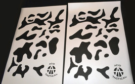 2Pack! Vinyl Airbrush Stencils 10 Mil - 14x9&quot; Camouflage Duracoat (Multi... - £9.40 GBP