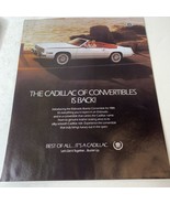 1983 Cadillac Eldorado Biarritz Convertable color photo vintage print Ad - $14.03