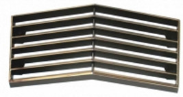 GRILLE-FRONT-CENTER-WITH CHROME EDGE-73 (#E12412) ! - $85.95