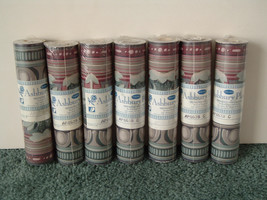 Vinyl wallpaper border 7 pack lot 5 yards each  Ashbury Place  NOS abstr... - $32.62