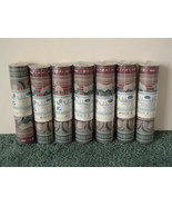 Vinyl wallpaper border 7 pack lot 5 yards each  Ashbury Place  NOS abstr... - $32.62