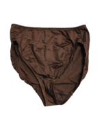 Wacoal HI CUT PANTIES XL XXL Brown Satin Vintage Hi Leg Silky Feel READ - $909.19 MXN