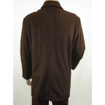 Men's Pea Top Coat Veronesi Wool Cashmere ARNO Brown 46 Regular image 7