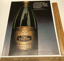 Vintage Print Ad Baron Philippe de Rothschild Champagne Ephemera 1970s 1... - £11.47 GBP