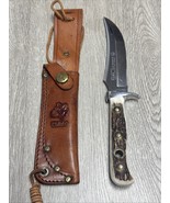 VINTAGE PUMA 6393 STAG SKINNER KNIFE Original Sheath 9.5” Camping Hunting - €286,67 EUR