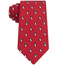 Tommy Hilfiger Red Penguin Scarf Hats Silk Christmas Winter Tie - £19.76 GBP