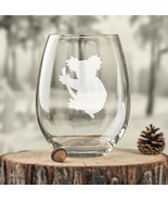 Koala Bear Etched Glasses - Wine, Champagne, Pint Glasses, Shot Glass - $467.85 MXN+