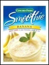 Concord Foods Banana Smoothie Mix 2 oz Pouch (Case of 18 ) - $24.99