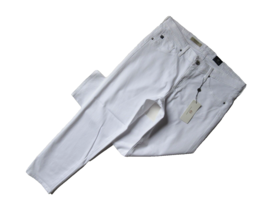 NWT AG Adriano Goldschmied Stilt in White Sateen Cigarette Crop Stretch Jeans 32 - £48.79 GBP