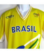 Brazil 2004 Athens Olympic Team Shirt Jersey Olympikus Apparel Size Small - £35.79 GBP