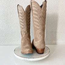 Lane SQUASH BLOSSUM Womens Cowboy Boots 9 Latte Suede Western Cowgirl Mi... - $282.15