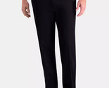 Haggar Men&#39;s Premium Comfort Khaki Reg-Fit 2-Way Stretch Pants Black-40/... - $29.97
