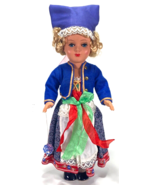 Vintage GURA Doll-Traditional Costume-Blonde Hair-Open And Close Blue Eyes - £33.55 GBP