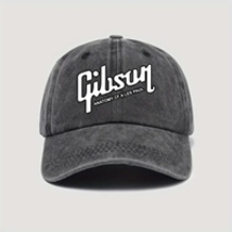 Gibson retro men&#39;s cap gray adjustable back fits all - new - $10.00