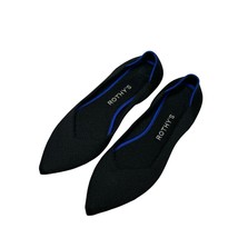 Rothy&#39;s The Point II Ballet Flats Size 7 Women Black $155 - $44.50