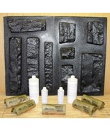 #OKL-04K Limestone Concrete Veneer Molds (9) + Supply Kit Make Rock For ... - $4,118.55 MXN