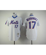 Mets #17 Keith Hernandez Jersey Old Style Uniform White Stripe - $63.38 CAD