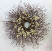 wreath snowberry, wreath lichen, wreath handmade, wreath small ring, wre... - £58.92 GBP+