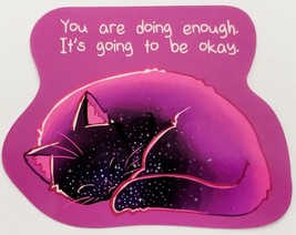 You are Doing Enough. It&#39;s Going to Be Okay. Sleeping Cat Sticker Decal Motivate - £1.83 GBP