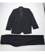 Vtg 70s Savile Row Hardy Amies Mens 44L Pinstriped Wool 2 Piece Suit Wed... - $230.11 CAD