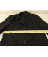 Mens Alexandre London Wool Black Three Button 44In EURO Chest Short Spor... - $32.41