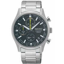 Seiko Men&#39;s Classic Black Dial Watch - SSB419P1 - £149.64 GBP
