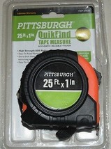 Pittsburgh 25 Ft. x 1 in.  Quik Find Tape Measure - Item #69030  - $4.00