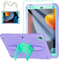 Compatible With iPad 9th Generation Case for Kids with Screen Protector (Purple) - £19.93 GBP