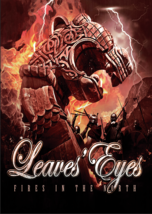 LEAVES&#39; EYES Fires in the North FLAG CLOTH POSTER CD SYMPHONIC METAL - £15.63 GBP