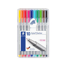 Staedtler Triplus Fineliner Pen - Wallet of 10 - £24.67 GBP