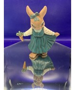 Beautiful Hobbyist Easter little Girl Bunny Figurine - £10.72 GBP