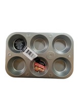  NWT  Cooking Concepts Tin 6 Cup  Muffin Pan - $8.99