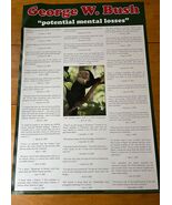 George W Bush Potential Mental Losses Large Poster College Collection Wa... - €15,56 EUR