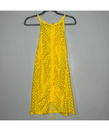 No Boundaries- Juniors Adjustable Cinch Mesh Cover Up Dress- Yellow- Med... - $8.82