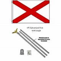 K&#39;s Novelties 3x5 St. Patrick&#39;s Cross Flag Galvanized Pole Kit Eagle Top 3&#39;x5&#39; - £23.63 GBP