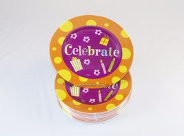 Case Lot of 96 Melamine 8&quot; Birthday Party Plates ~ Stain, Chip &amp; Break Resistant - £60.43 GBP