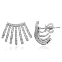 0.36TCW E-F/VVS Round Lab Created CVD Diamond 14K Gold Seven Wrap Stud Earrings - $719.99