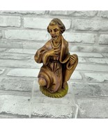 Italy Kneeling Joseph Shepherd Nativity Figurine 4 Inches Tall - £8.93 GBP